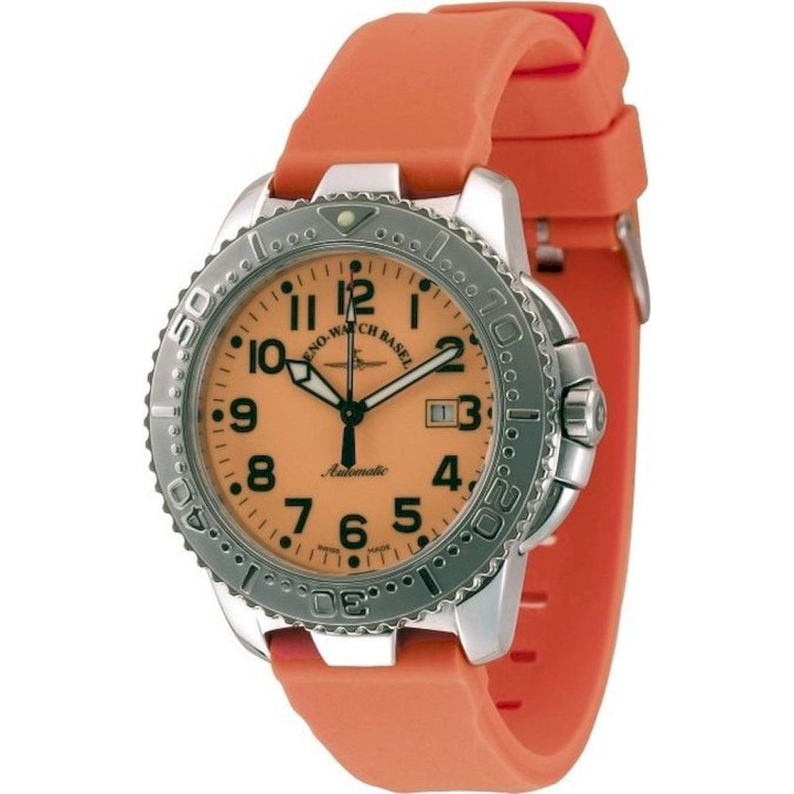 Ceas Barbatesc, Zeno-Watch, 4554-a5, Portocaliu