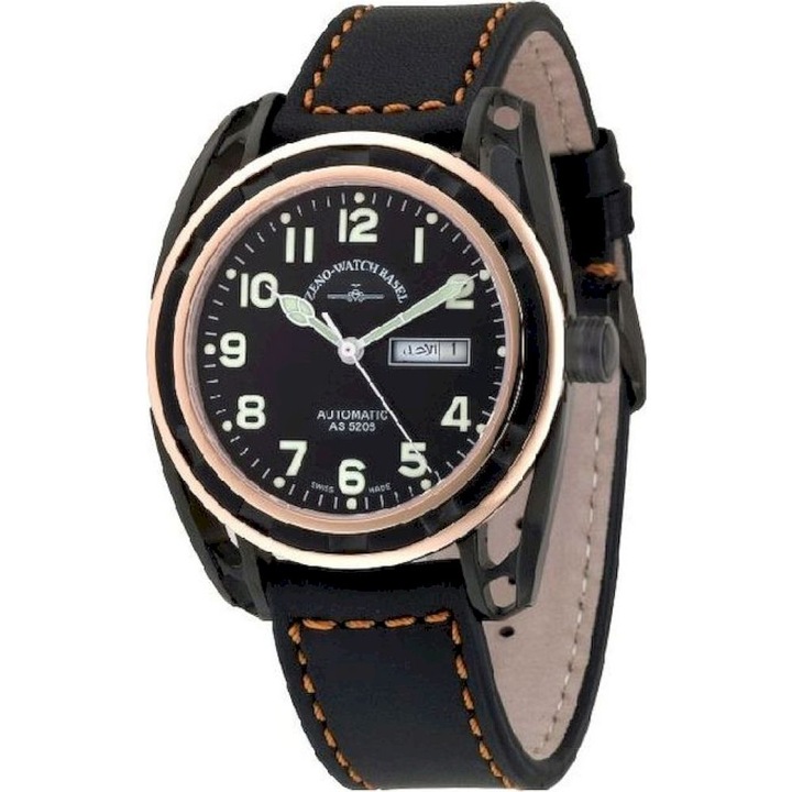 Ceas Barbatesc, Zeno-Watch, 3869DD-BRG-a1, Negru