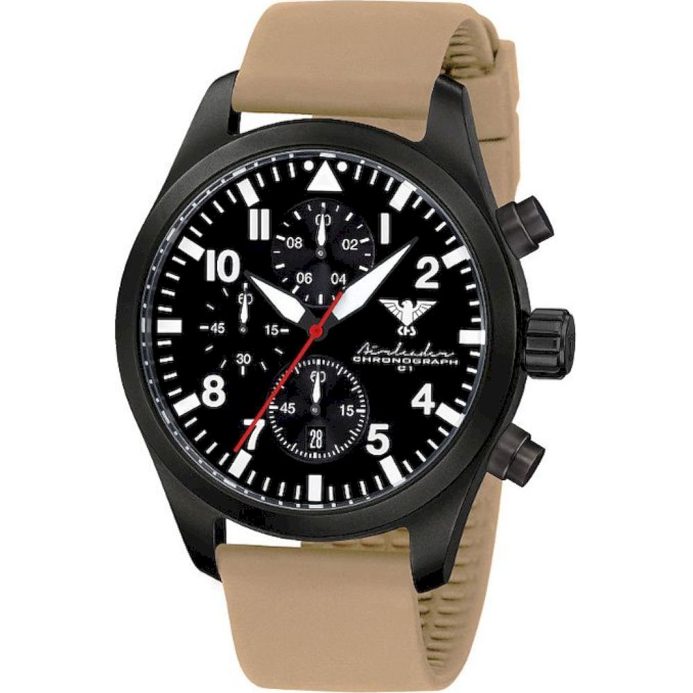 Ceas Barbatesc, KHS, KHS.AIRBSC.ST, Bej, Roz