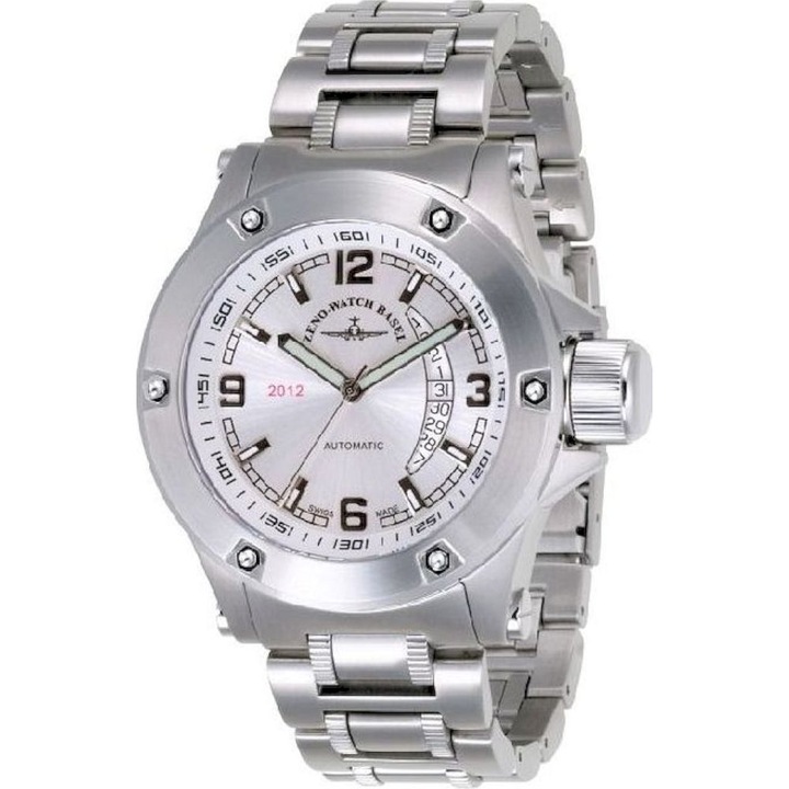 Ceas Barbatesc, Zeno-Watch, 90878-2824-i2M, Argintiu