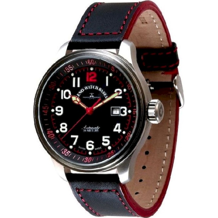 Ceas Barbatesc, Zeno-Watch, 8554B-a1-7, Negru