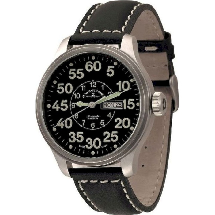 Ceas Barbatesc, Zeno-Watch, 8554DDOB-a1, Negru