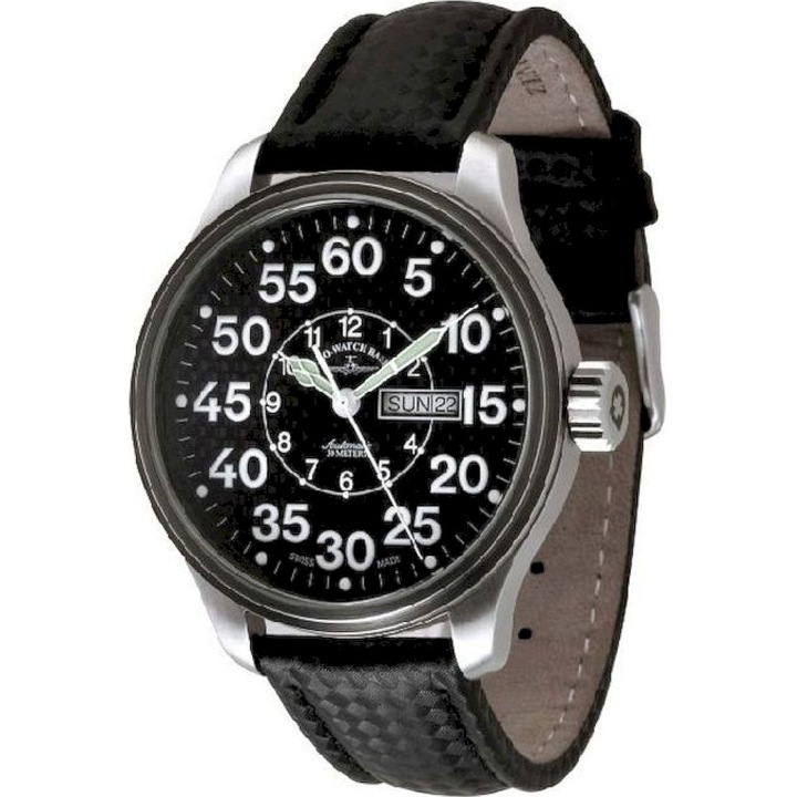 Ceas Barbatesc, Zeno-Watch, 8554DDOB-s1, Negru
