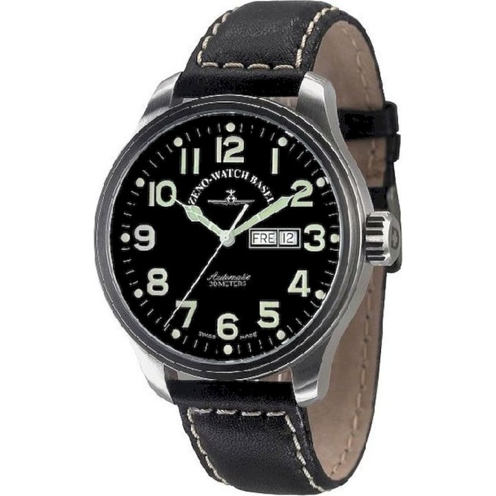 Ceas Barbatesc, Zeno-Watch, 8554DD-a1, Negru