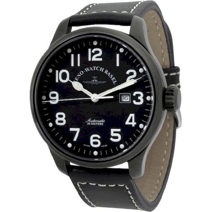 Мъжки часовник, Zeno-Watch, 8554-bk-a1, черен