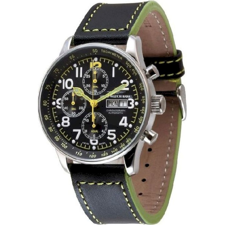Мъжки часовник, Zeno-Watch, P557TVDD-a19, черен