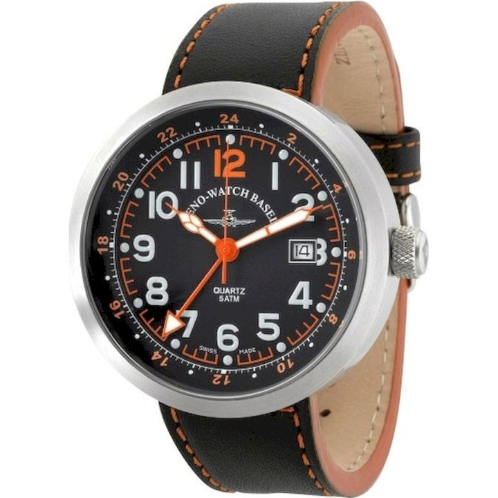 Férfi karóra, Zeno-Watch, B554Q-GMT-a15, fekete