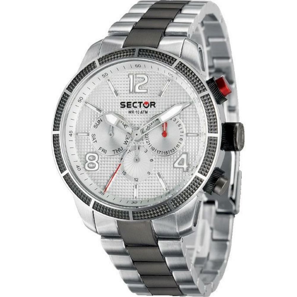 Ceas Barbatesc, Sector, R3253575006, Gri, Argintiu