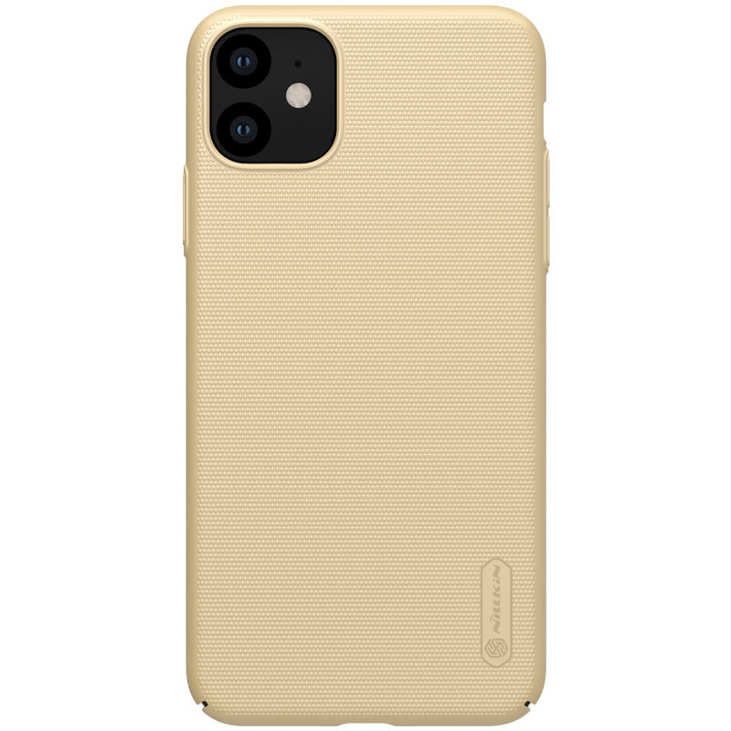 Husa protectie spate din plastic texturat auriu, pentru Apple iPhone 11 - Nillkin Frosted Shield