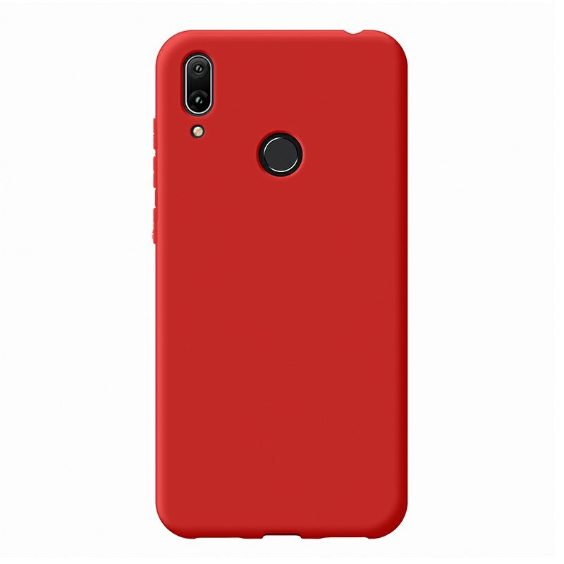 Husa carcasa Bibilel high quality, bumper slim din TPU, capac de protectie, pentru Huawei Y7 2019, Rosu, BBL1067