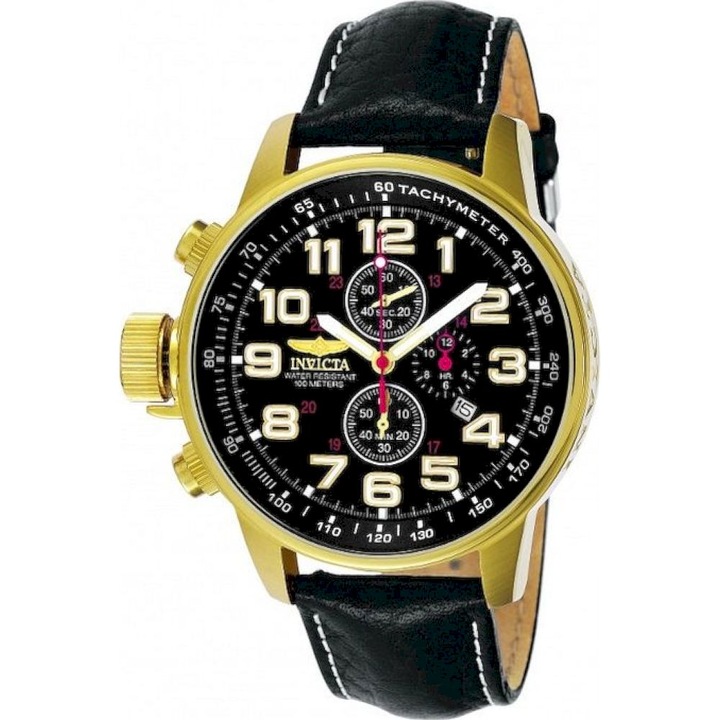 Мъжки часовник, Invicta, 3330, черен