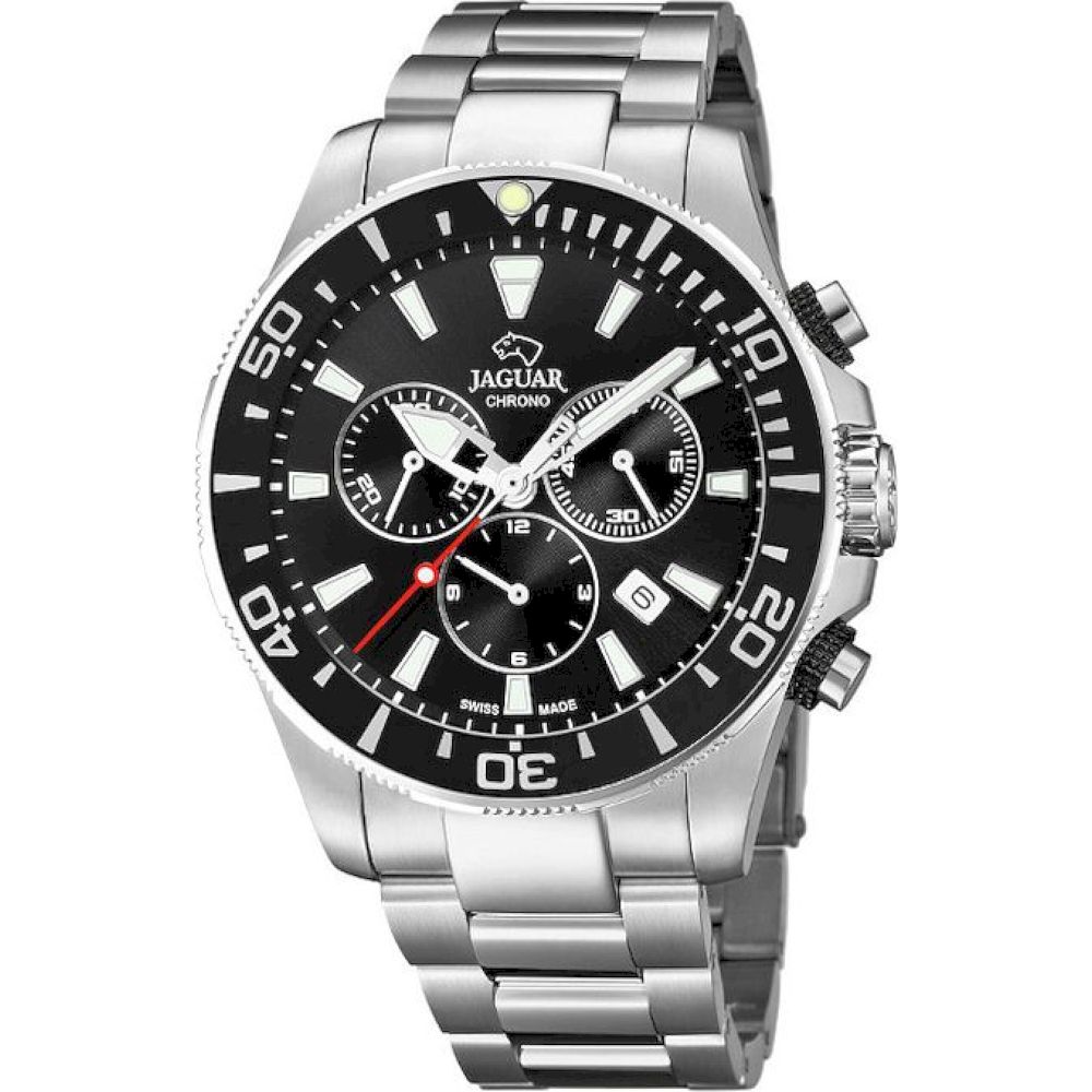 Ceas Barbatesc, Jaguar, J861/3, Argintiu