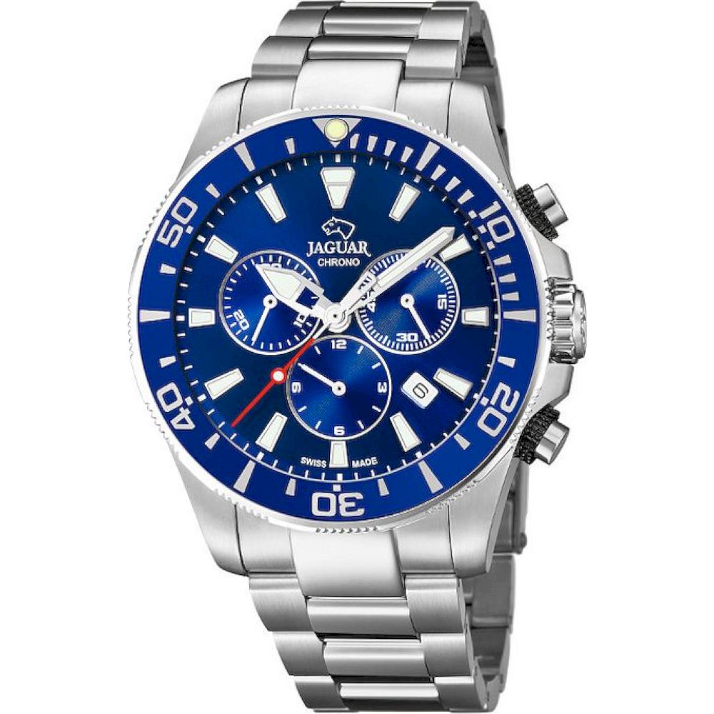 Ceas Barbatesc, Jaguar, J861/2, Argintiu