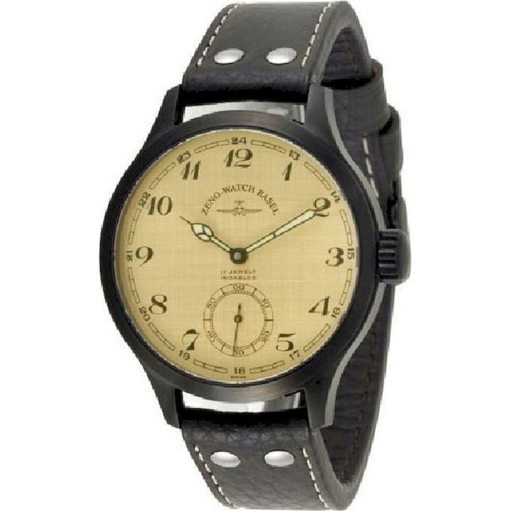 Мъжки часовник, Zeno-Watch, 8558-6-bk-i9-num, черен