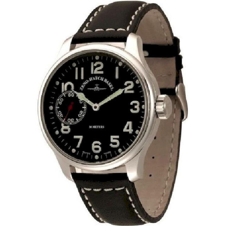 Мъжки часовник, Zeno-Watch, 8558-9-pol-a1, черен
