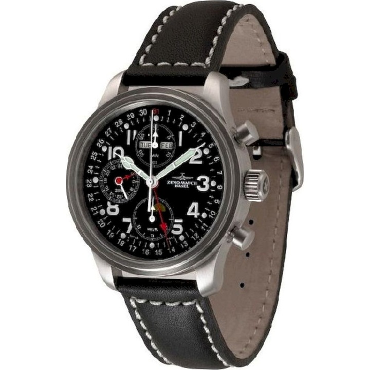 Ceas Barbatesc, Zeno-Watch, 9557VKL-a1, Negru