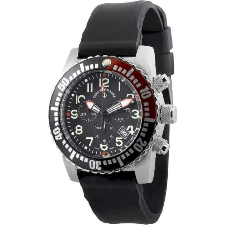 Férfi karóra, Zeno-Watch, 6349Q-Chrono-a1-7, fekete