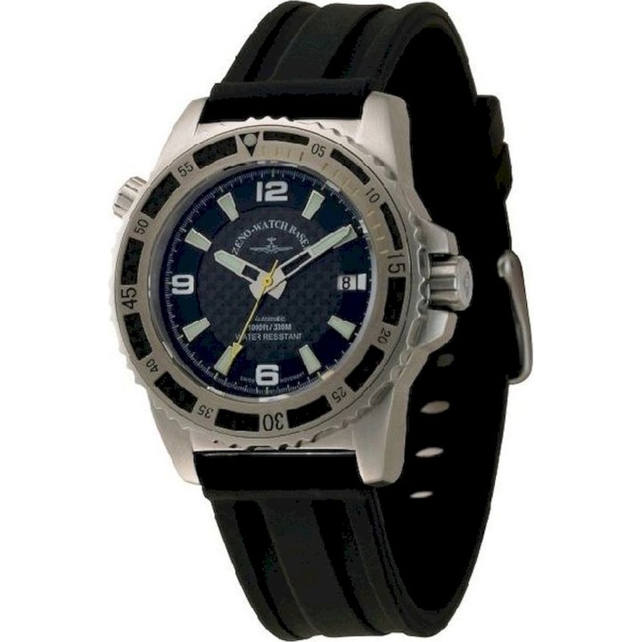Ceas Barbatesc, Zeno-Watch, 6427-s1-9, Negru