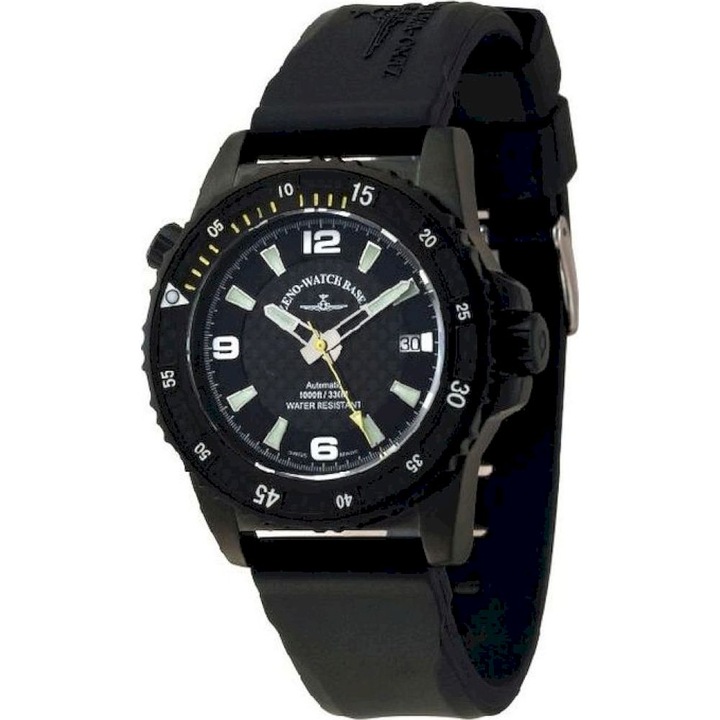 Ceas Barbatesc, Zeno-Watch, 6427-bk-s1-9, Negru