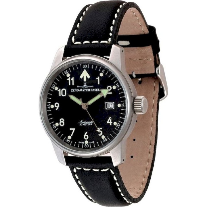 Ceas Barbatesc, Zeno-Watch, 6554RA-a1, Negru