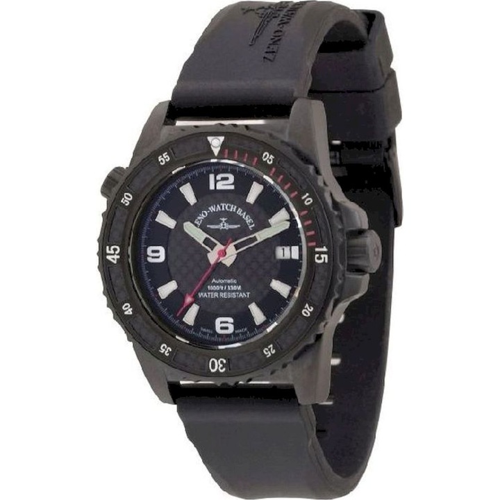 Ceas Barbatesc, Zeno-Watch, 6427-bk-s1-7, Negru