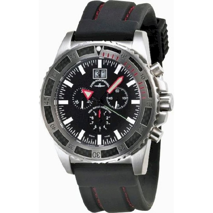 Férfi karóra, Zeno-Watch, 6478-5040Q-a1-7, fekete