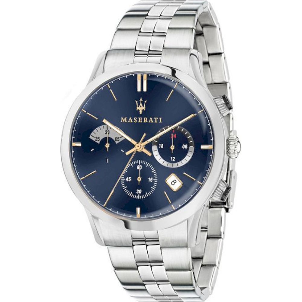 Ceas Barbatesc, Maserati, R8873633001, Argintiu