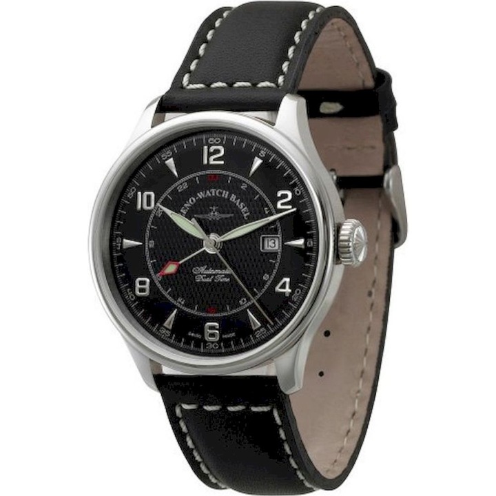 Ceas Barbatesc, Zeno-Watch, 6273GMT-g1, Negru
