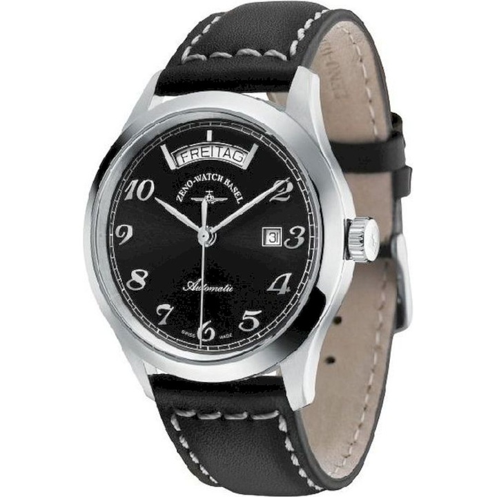 Ceas Barbatesc, Zeno-Watch, 6662-2834-g1, Negru