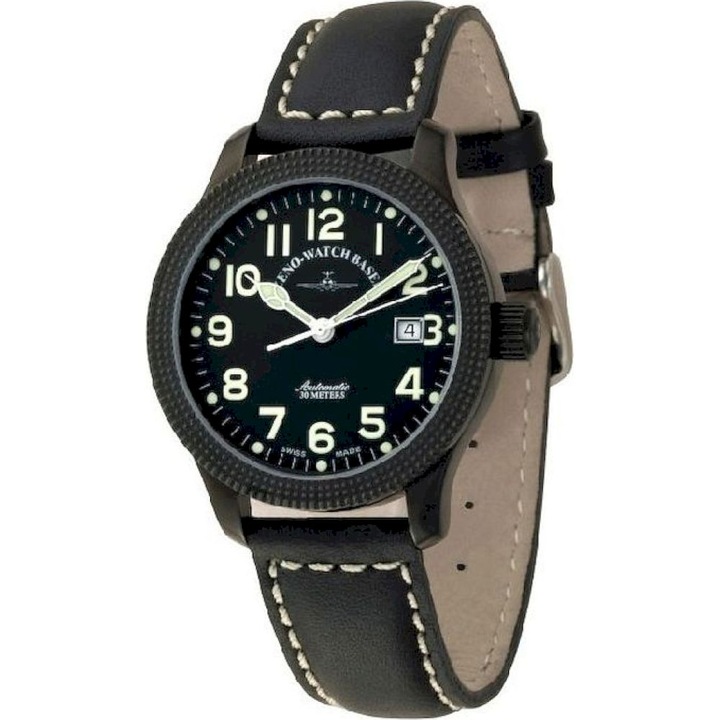 Ceas Barbatesc, Zeno-Watch, 11554-bk-a1, Negru