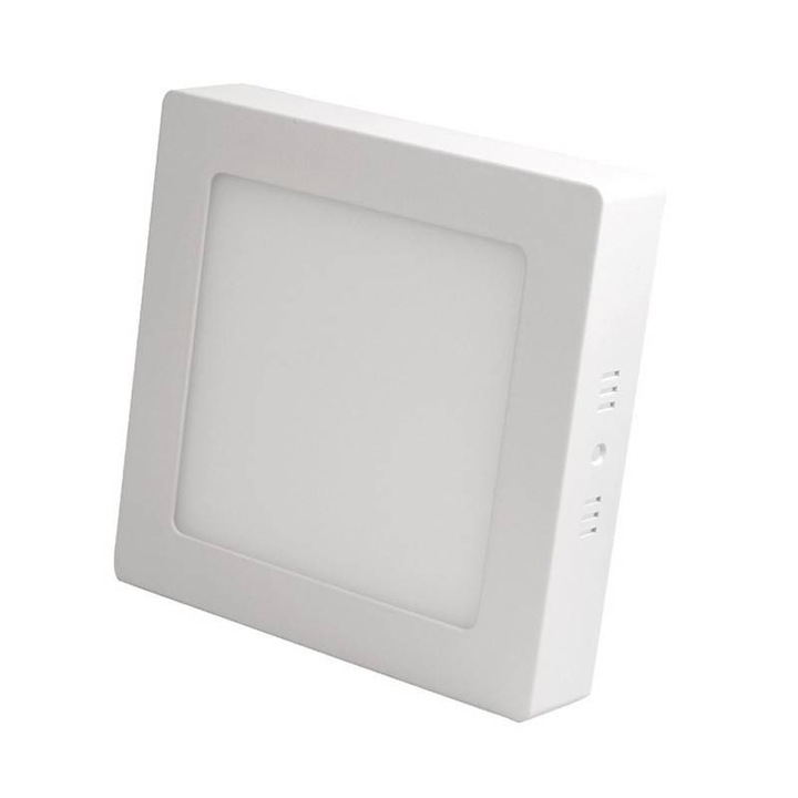 Plafoniera patrata LED 18W/ora, 1890lm - 50 000 ore, 4000K lumina naturala, LM-P0118-SS, LED Market®, clasa energetica F