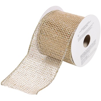 Panglica decorativa cu patratele perforate de Craciun, DecorCasa, 64 mm x 5 m Panglica decorativa cu patratele perforate de Craciun, DecorCasa, 64 mm x 5 m