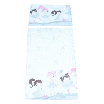 Set lenjerie de pat 6 piese 135 x 100 cm pentru bebelusi Kiekzmerski SLPSB-6, Multicolor Set lenjerie de pat 6 piese 135 x 100 cm pentru bebelusi Kiekzmerski SLPSB-6, Multicolor