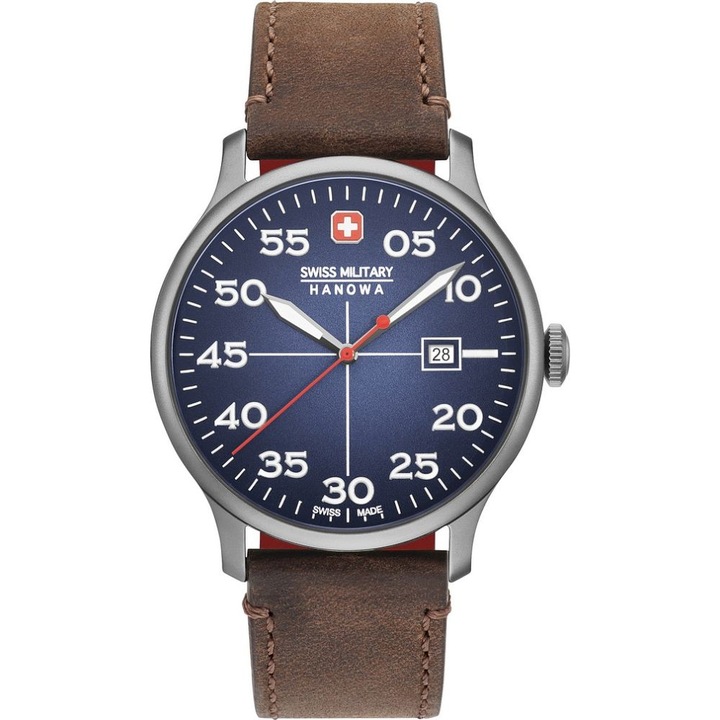Мъжки часовник, Swiss Military Hanowa, 06-4326.30.003, кафяв
