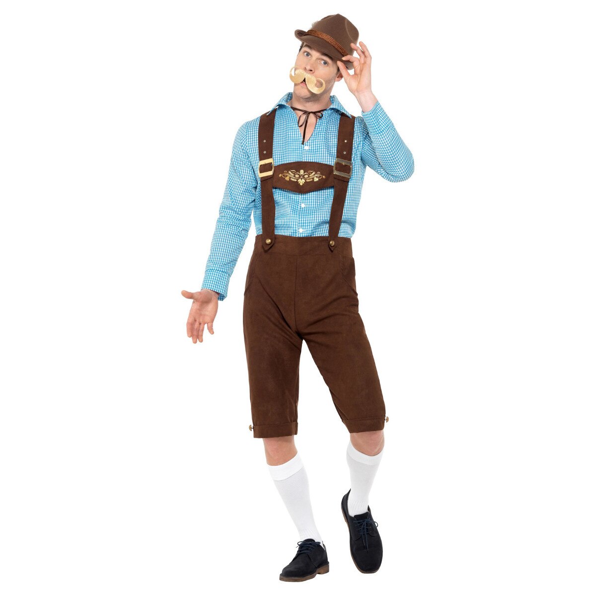 Costum Bavarez Camasa Albastra - L Smiffys