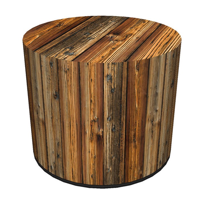 Puff zsámoly, Bertoni, Smrek, dekoratív modell, 40x40x40 cm, kerek