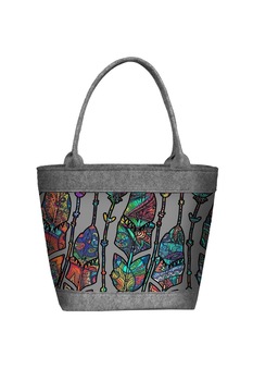 Bertoni, Geanta POLO Boho din pasla, Multicolor Bertoni, Geanta POLO Boho din pasla, Multicolor