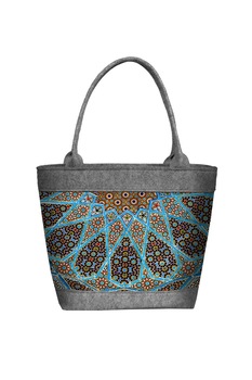 Bertoni, Geanta din pasla, Multicolor Bertoni, Geanta din pasla, Multicolor
