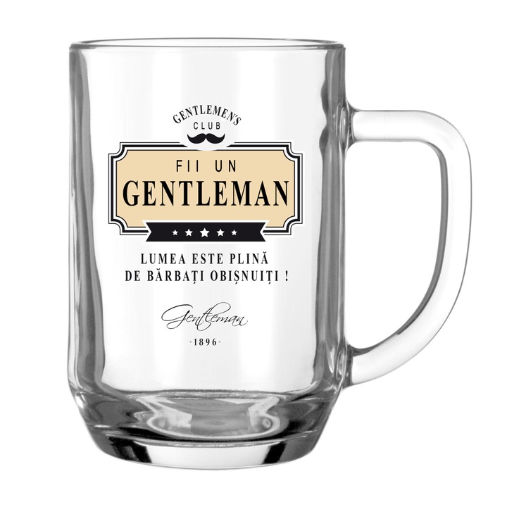 Халба бира BE A GENTLEMAN, 500 мл