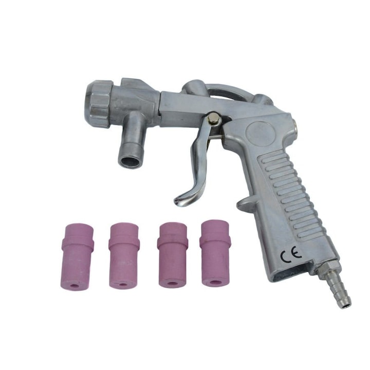 Pistol de sablare TECHNIC LP-19C, 4 duze ceramice 4mm, 5mm, 6mm, 7mm, 4-7 bar