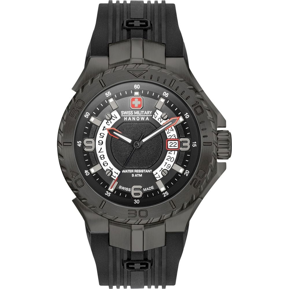 Ceas Barbatesc, Swiss Military Hanowa, 06-4327.13.007.07, Negru