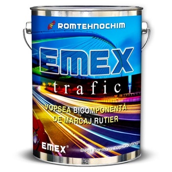 Vopsea Bicomponenta pentru Marcaj Rutier Rezonatoare “Emex Trafic”, Rosu, Bidon 6 KG Vopsea Bicomponenta pentru Marcaj Rutier Rezonatoare “Emex Trafic”, Rosu, Bidon 6 KG