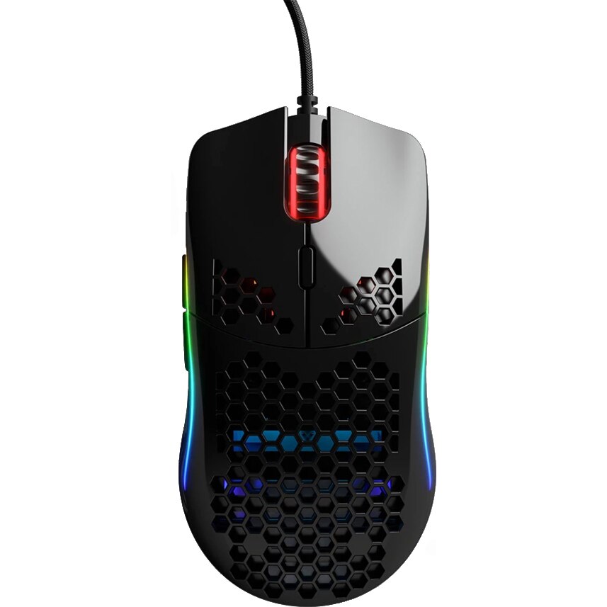 Mouse Glorious Model O Minus, Ultrausor 58g, Negru Gloss