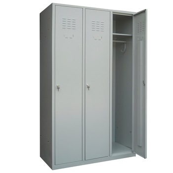 Vestiar metalic (asamblat) cu 3 usi, 900x450x1800 mm (LxlxH), ECO+ Vestiar metalic (asamblat) cu 3 usi, 900x450x1800 mm (LxlxH), ECO+