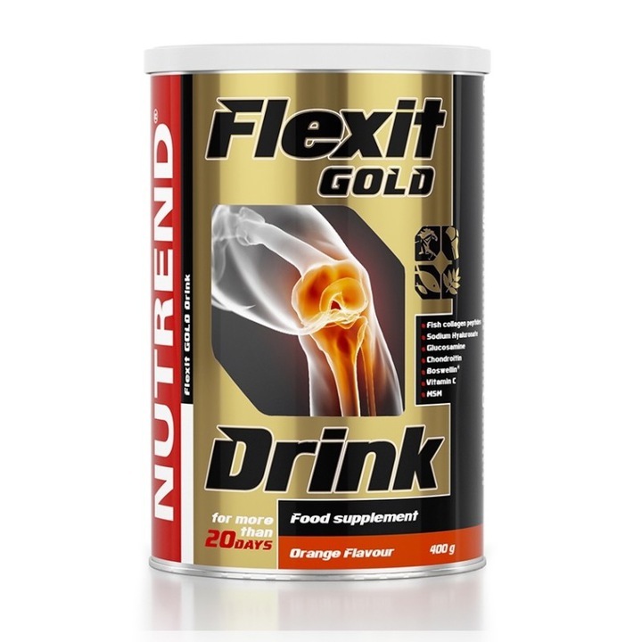 Pudra energizanta Nutrend, Flexit Gold Drink, Portocale, 400 g