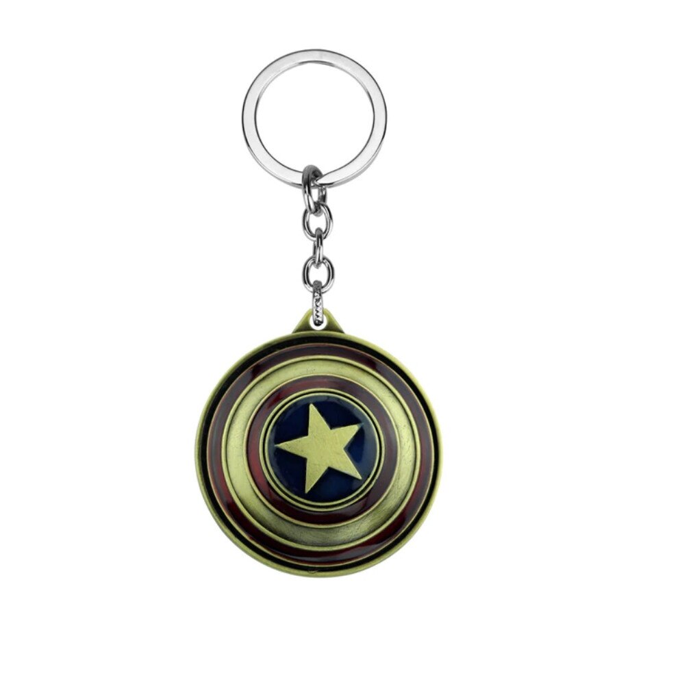 Breloc metalic Captain America, Shield, bronz