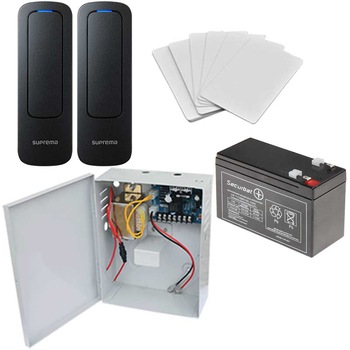 Kit pontaj/control acces pe baza de card Suprema Xpass 2 - 2 controlere Kit pontaj/control acces pe baza de card Suprema Xpass 2 - 2 controlere