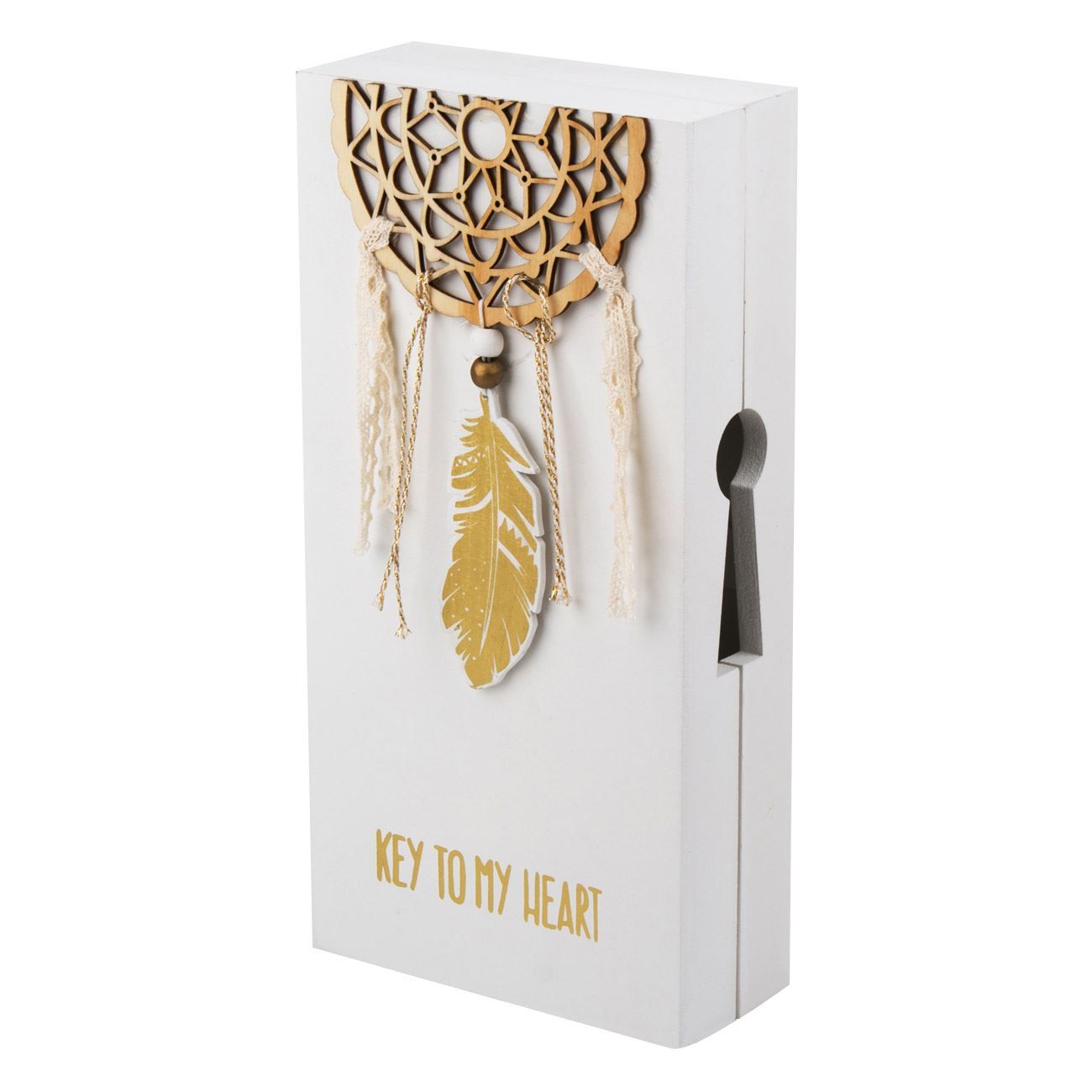 Cutie pentru chei KEY TO MY HEART iMKⓇ Design modern, 15x6.5x30 cm, VD