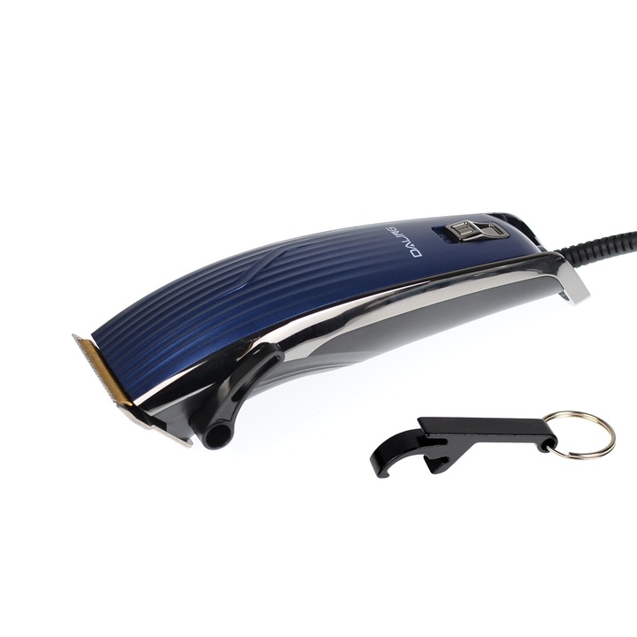 Set Masina profesionala de tuns, Lame cu invelis de titan DALING DL1019 si breloc personalizat cu deschizator BVS