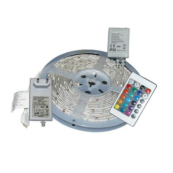 Banda LED RGB Multicolora cu Telecomanda, 300 LED-uri, Lungime 5m, Interior Exterior, Rezistenta la Apa Banda LED RGB Multicolora cu Telecomanda, 300 LED-uri, Lungime 5m, Interior Exterior, Rezistenta la Apa